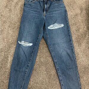 Levi's High Rise Distressed Blue Jeans